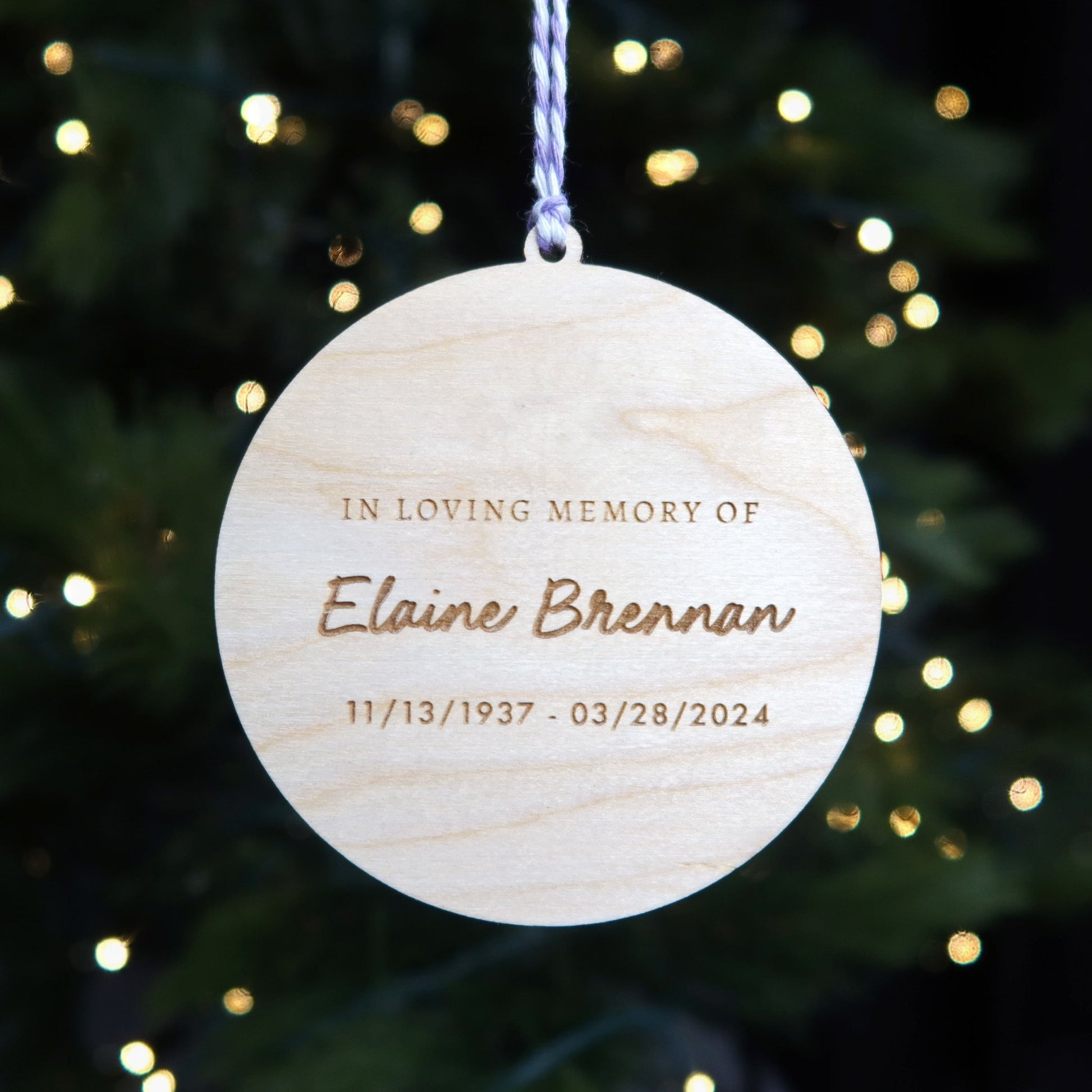 A Life So Beautifully Lived Memorial Ornament - Holiday Ornaments - Moon Rock Prints