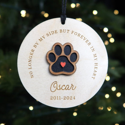 Forever in My Heart Pet Memorial Ornament - Holiday Ornaments - Moon Rock Prints