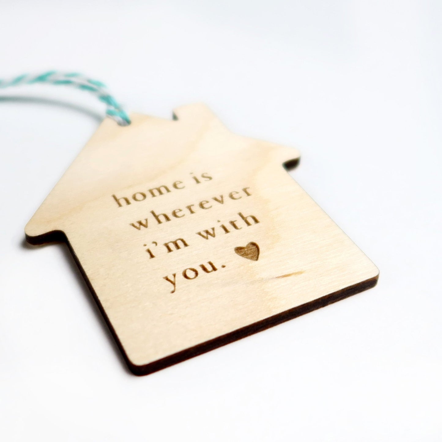 Home is Wherever I'm With You Ornament - Holiday Ornaments - Moon Rock Prints