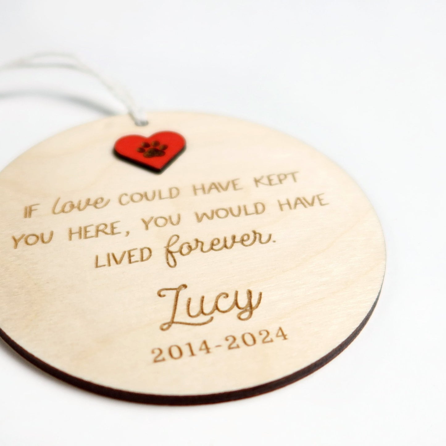 Love Could Have Kept You Here Pet Memorial Ornament - Holiday Ornaments - Moon Rock Prints