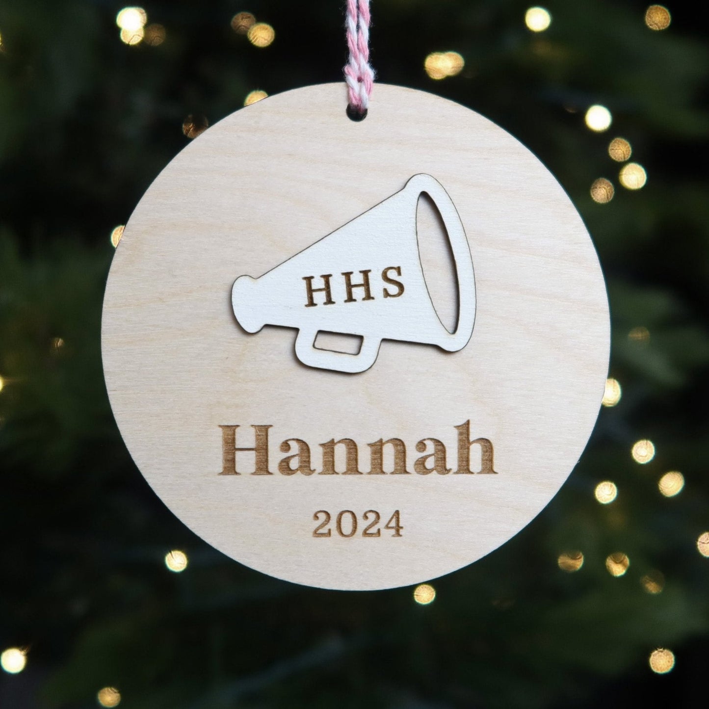 Personalized Cheerleader Ornament - Holiday Ornaments - Moon Rock Prints