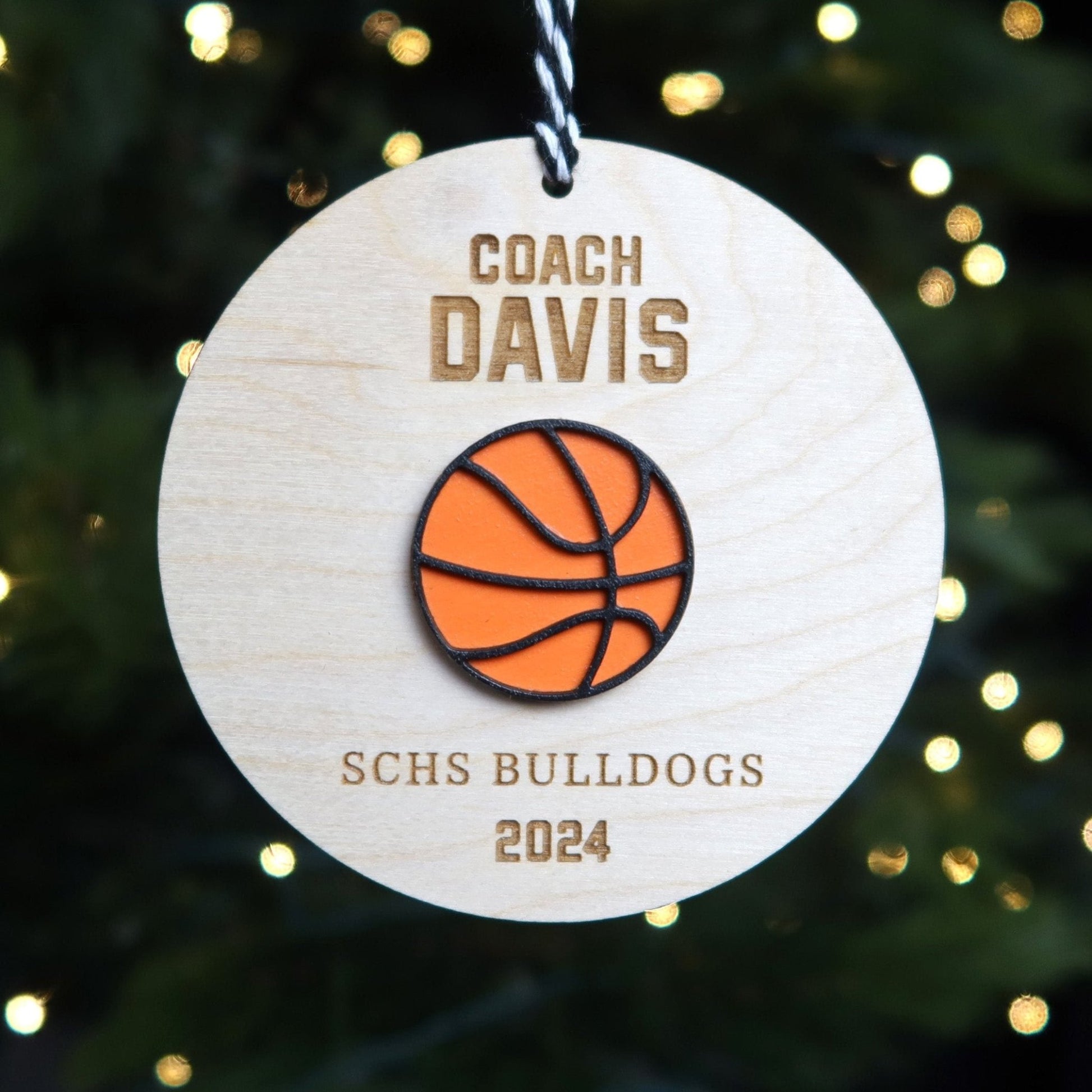 Personalized Coach Ornament - Holiday Ornaments - Moon Rock Prints