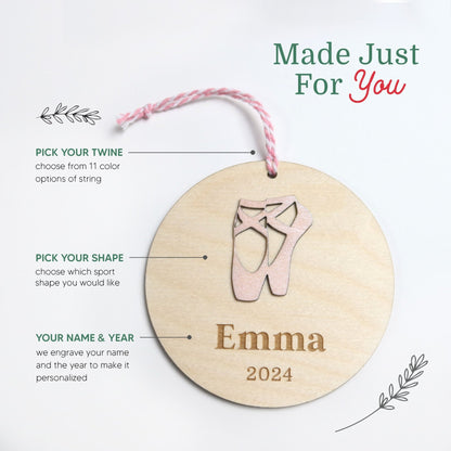 Personalized Dance Ornament - Holiday Ornaments - Moon Rock Prints