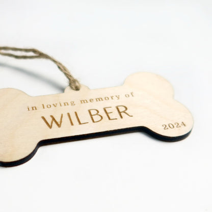 Personalized Dog Memorial Ornament - Holiday Ornaments - Moon Rock Prints