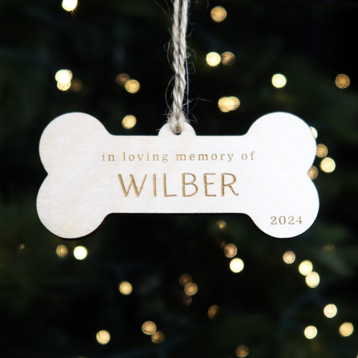 Personalized Dog Memorial Ornament - Holiday Ornaments - Moon Rock Prints