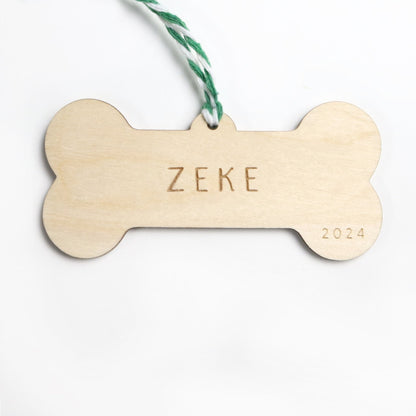 Personalized Dog Name Christmas Ornament - Holiday Ornaments - Moon Rock Prints