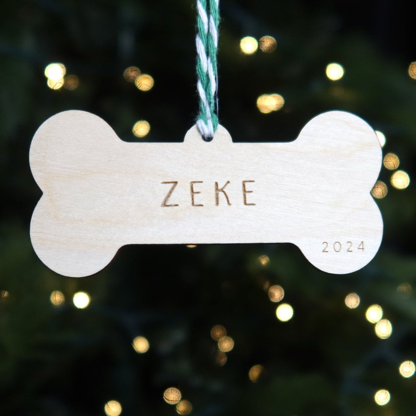 Personalized Dog Name Christmas Ornament - Holiday Ornaments - Moon Rock Prints