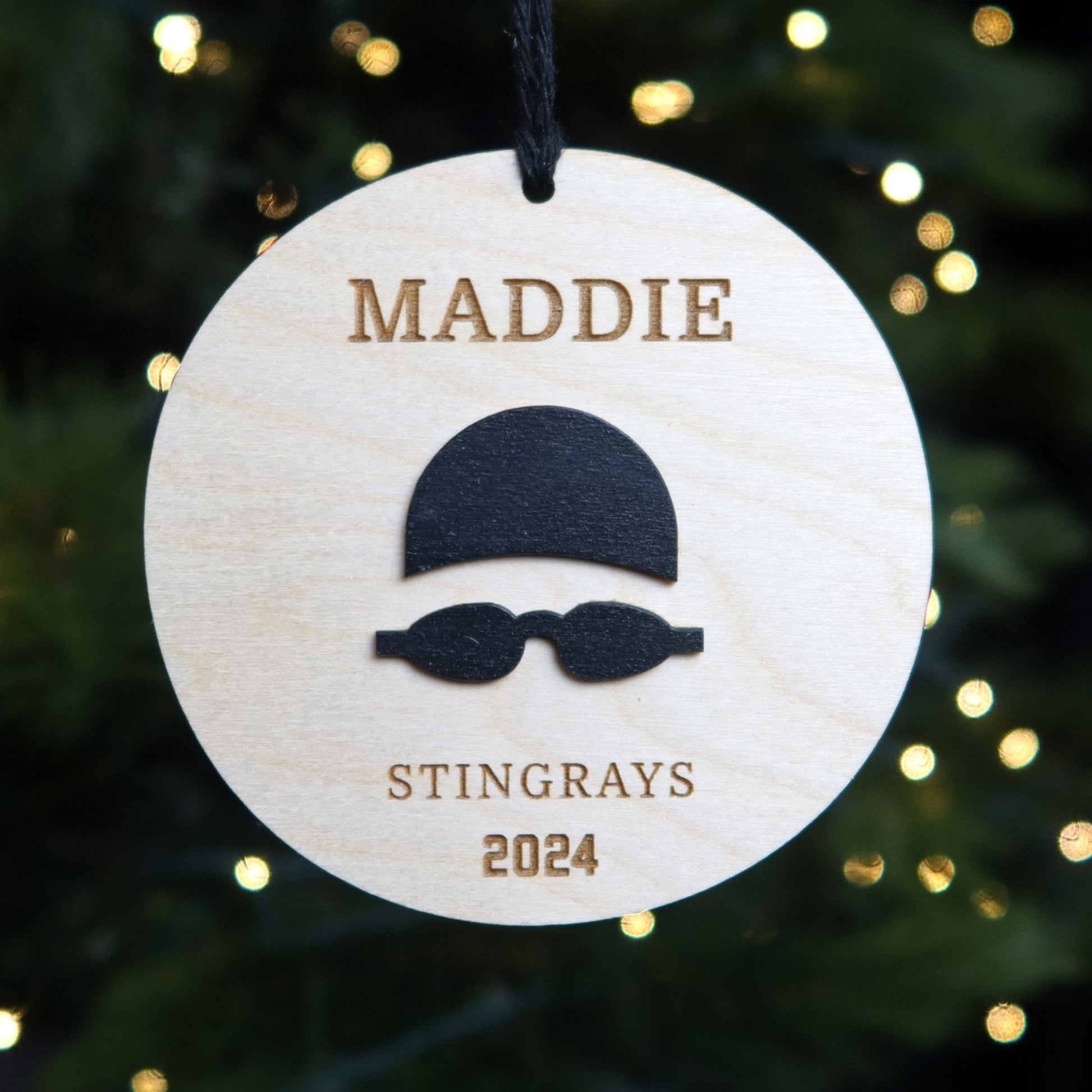 Personalized Swim Team Ornament - Holiday Ornaments - Moon Rock Prints