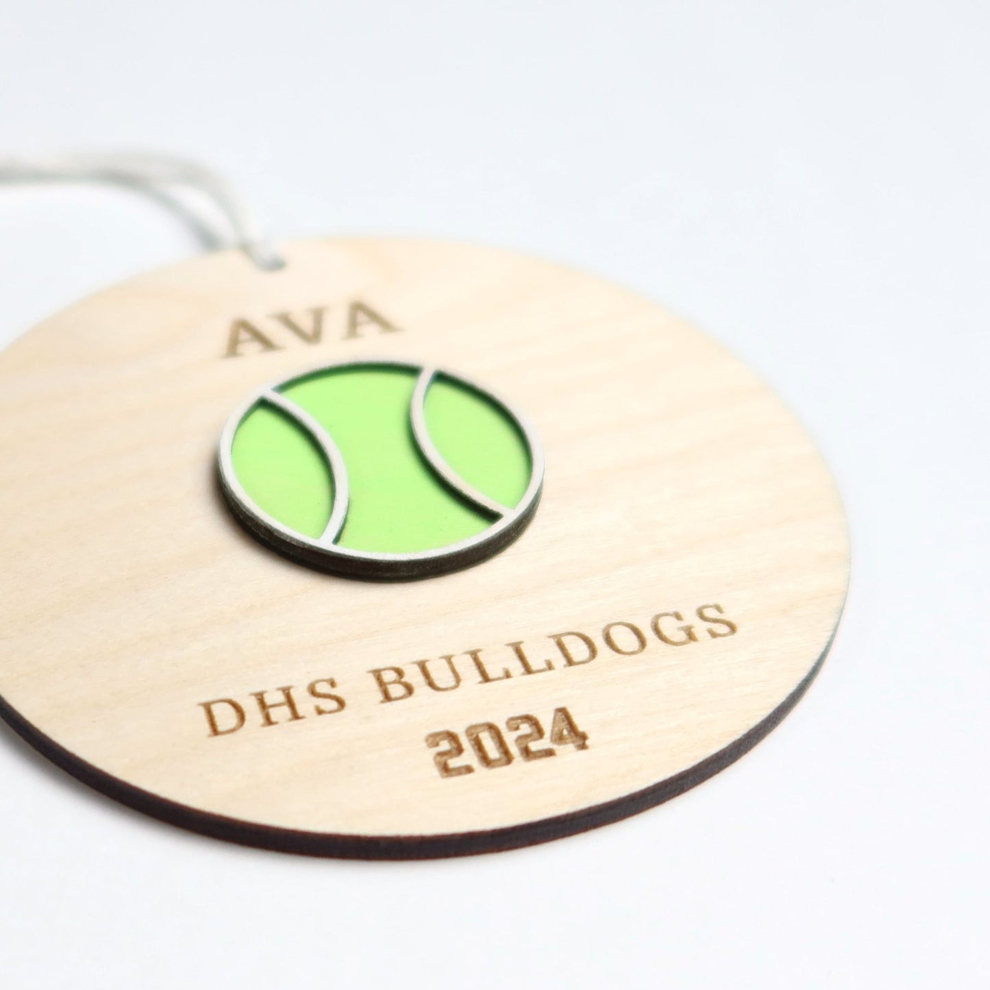 Personalized Tennis Ornament - Holiday Ornaments - Moon Rock Prints