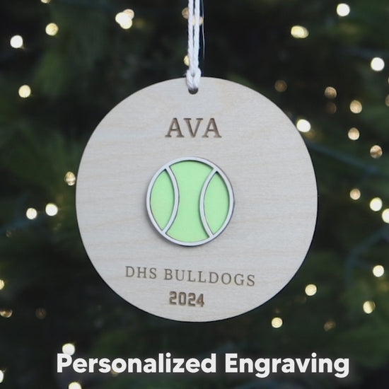 Tennis Player Personalized Christmas Keepsake 2024 Ornament for Tennis Captain Gift