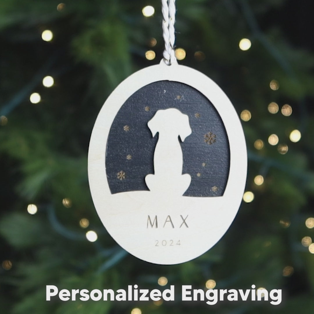 Custom Dog Christmas Ornament 2024, Personalized Gift for Dog Lover