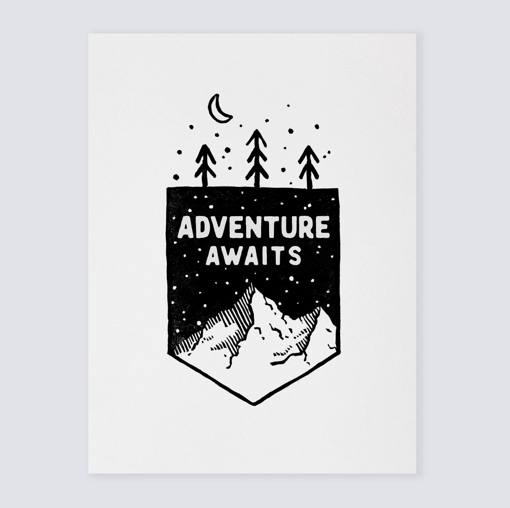 Adventure Awaits Art Print - Art Prints - Moon Rock Prints