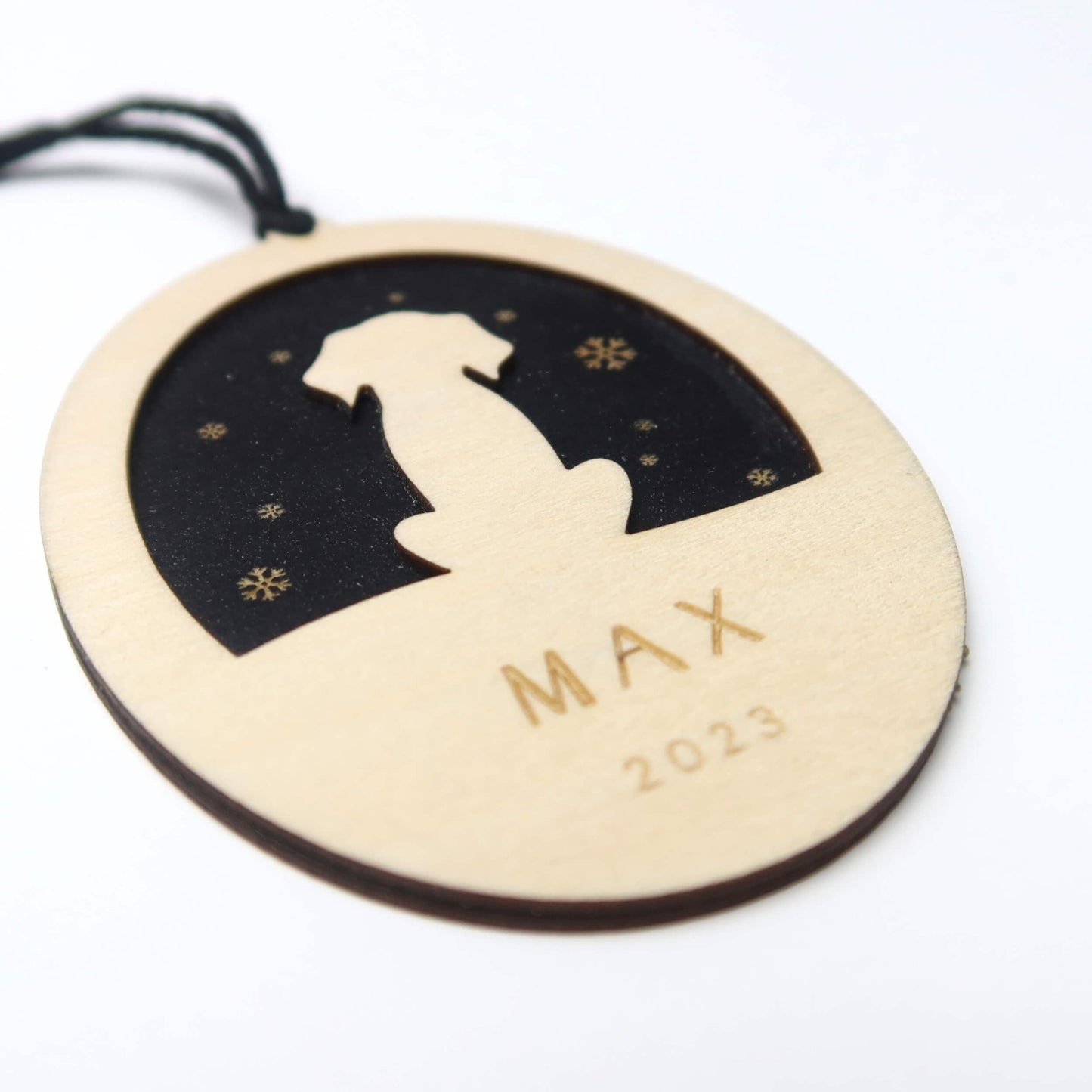 Custom Dog Christmas Ornament 2024, Personalized Gift for Dog Lover