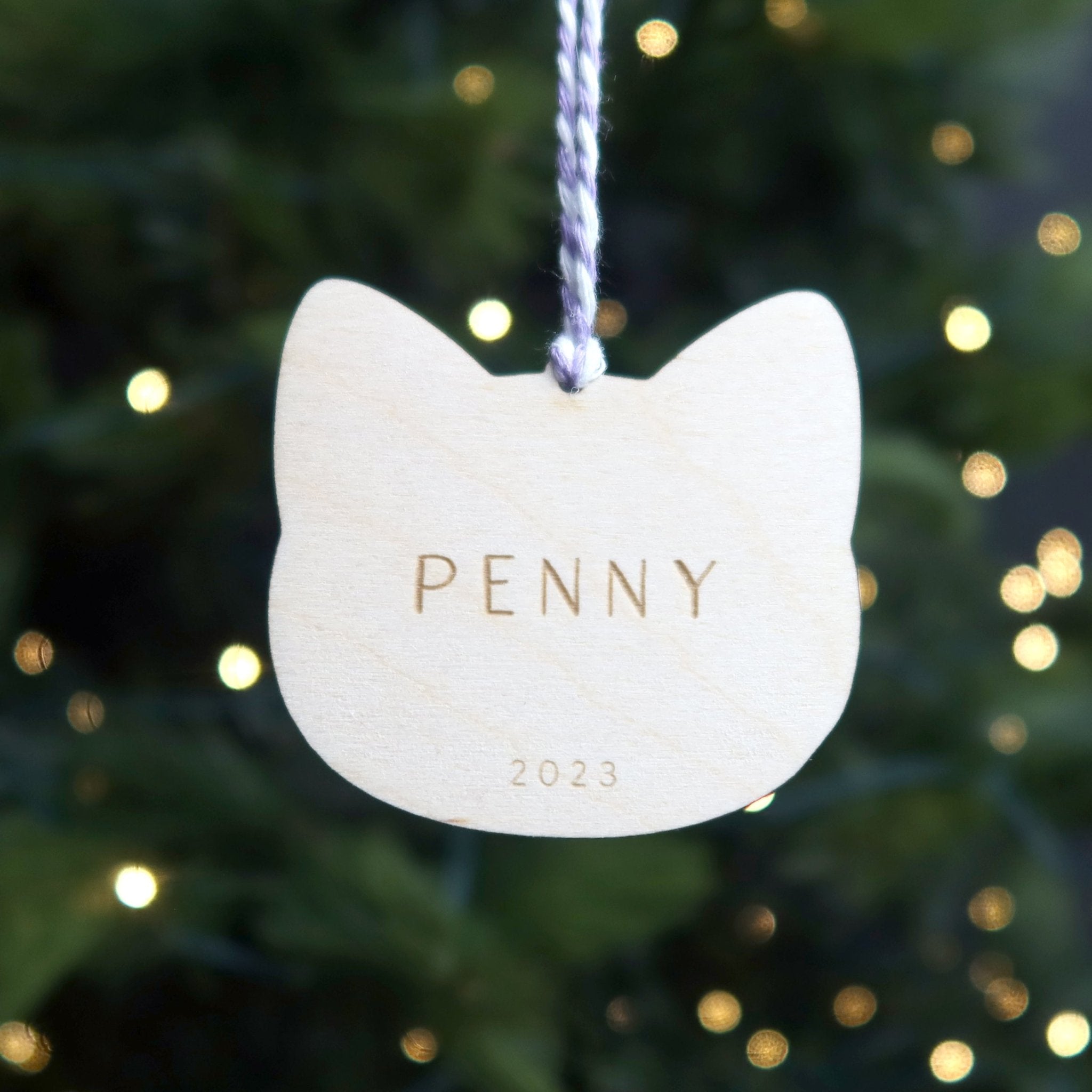 Personalized cat clearance christmas ornaments